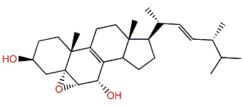 (22E,24S)-5a,6a-Epoxy-24-methylcholesta-8,22-dien-3b,7a-diol